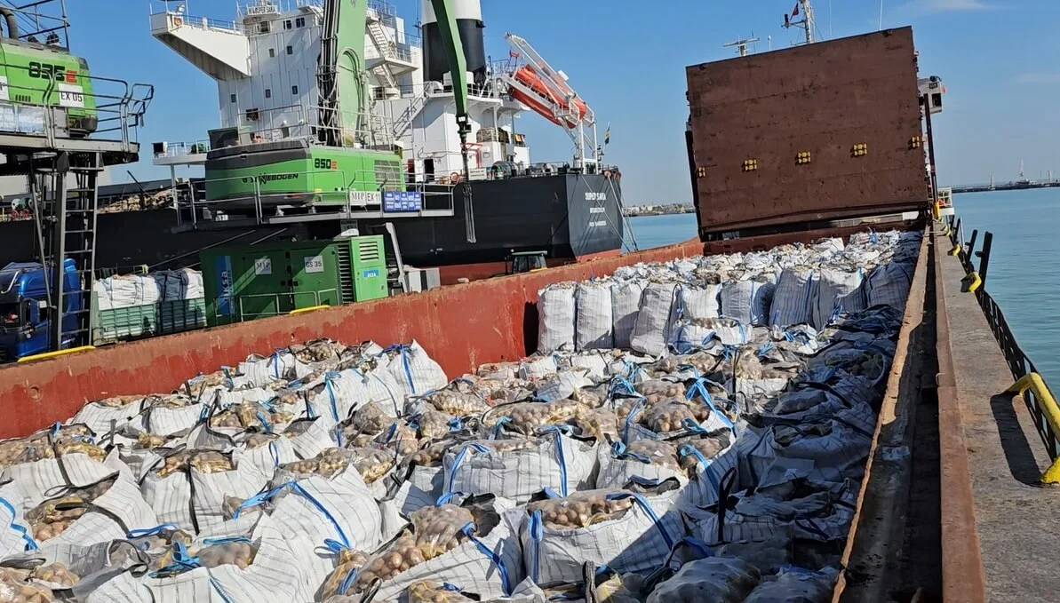 Mersin Limanı Patates Yüklü Gemi